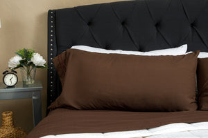 1800 Luxury Sheet Sets - Chocolate Brown