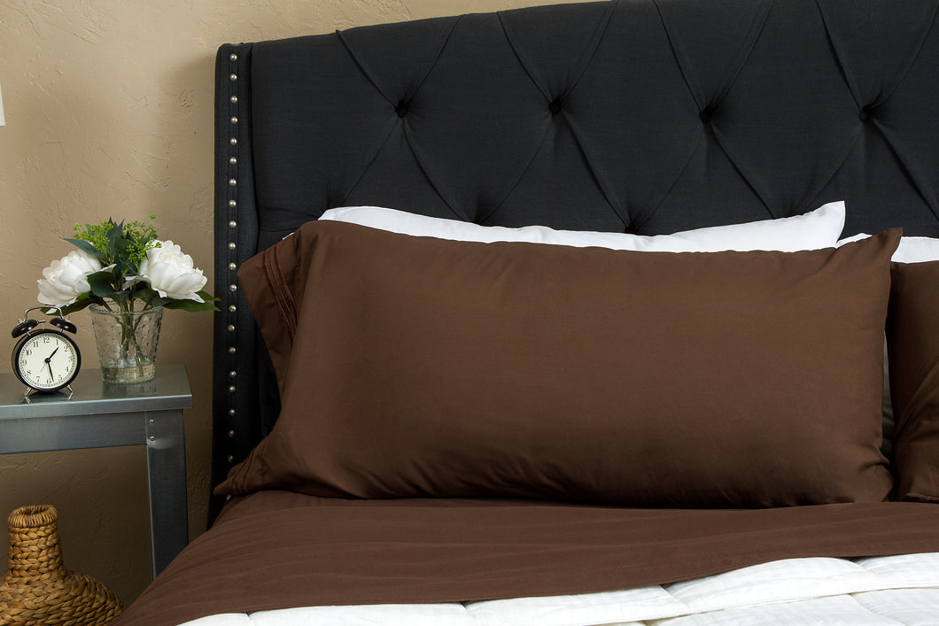 1800 Premium Duvet Cover Set - Chocolate