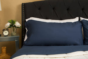 1800 Luxury Sheet Sets - Navy Blue