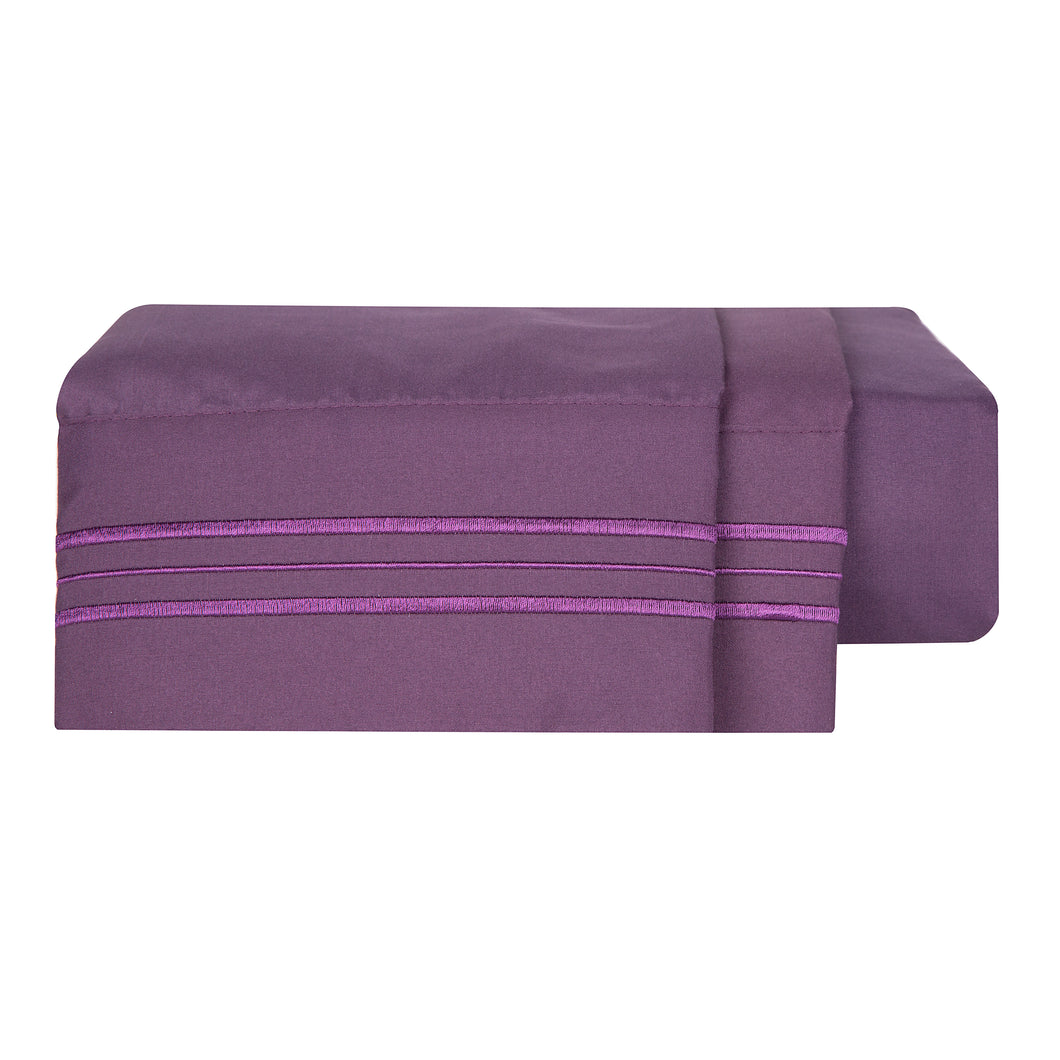 1800 Luxury Sheet Sets - Plum