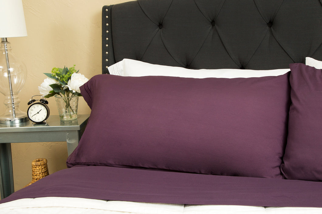 1800 Premium Duvet Cover Set - Plum