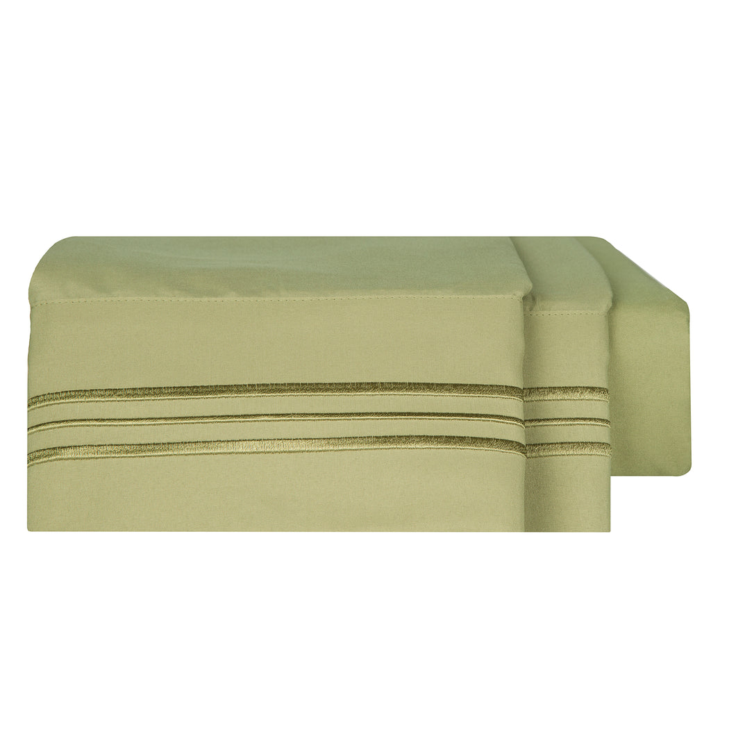 1800 Luxury Sheet Sets - Sage Green