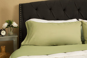 1800 Premium Duvet Cover Set - Sage Green